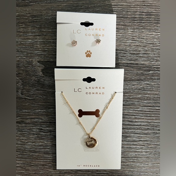 LC Lauren Conrad Necklace and Earring Set - Picture 1 of 4